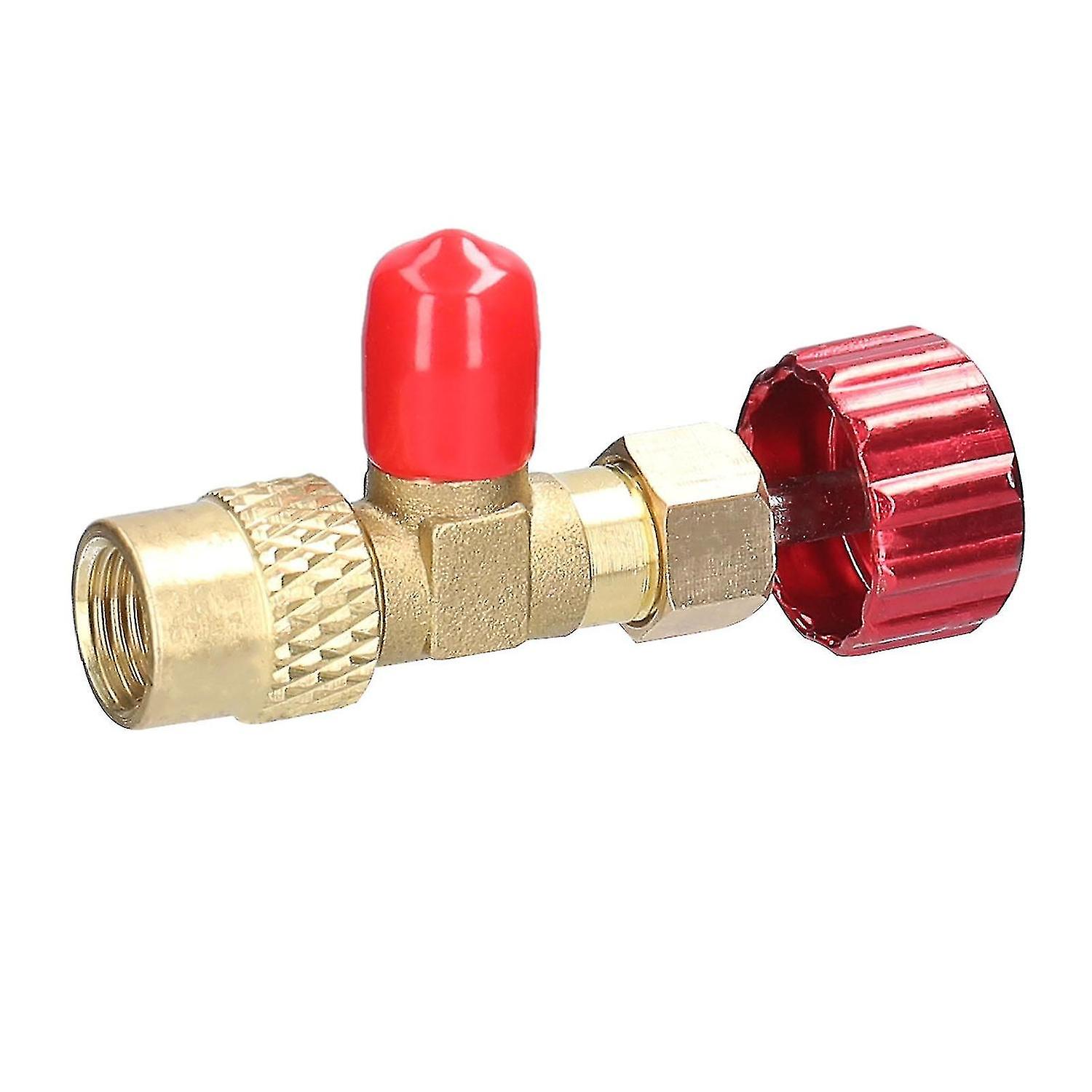 R22 R410 Air Conditioner Adding Safety-valve Quality Refrigerant Connector With 5/16 Sae To 1/4 Sae