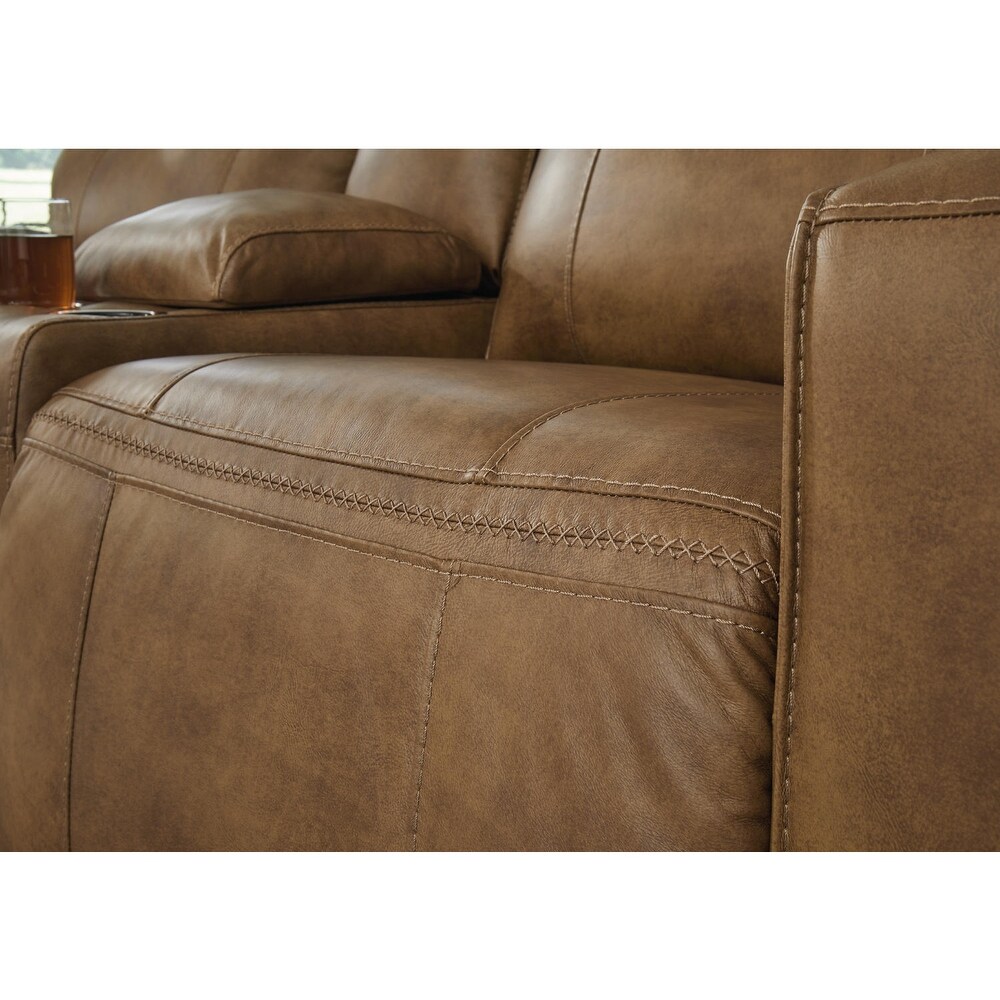 Signature Design by Ashley Game Plan Power Reclining Loveseat with USB Charging