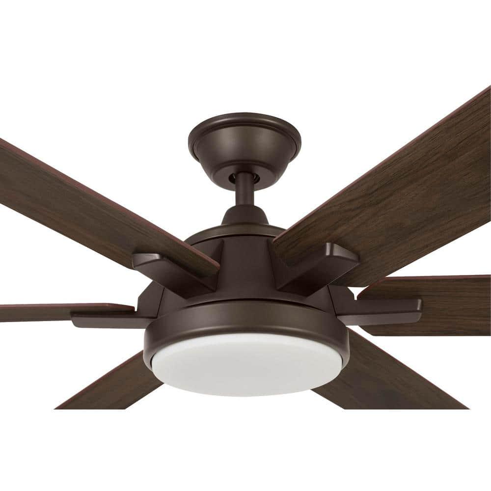 Home Decorators Collection Carden 66 in LED Espresso Bronze Ceiling Fan with Light and Remote Control