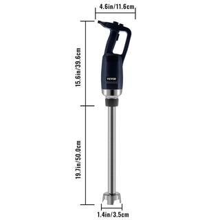 VEVOR Commercial Immersion Blue Blender Variable Speed Heavy Duty Hand Mixer 304 Stainless Steel Hand Blender SCJBQ750W50CM1319V1