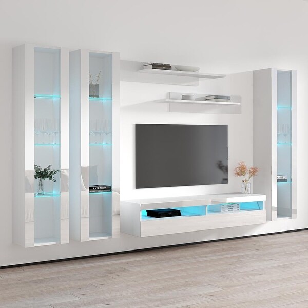 Fly CD2 35TV Wall Mounted Floating Modern Entertainment Center