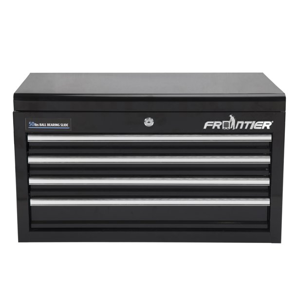 Frontier 26-inch 4-Drawer Tool Chest Organizer， Black， Steel， 41111