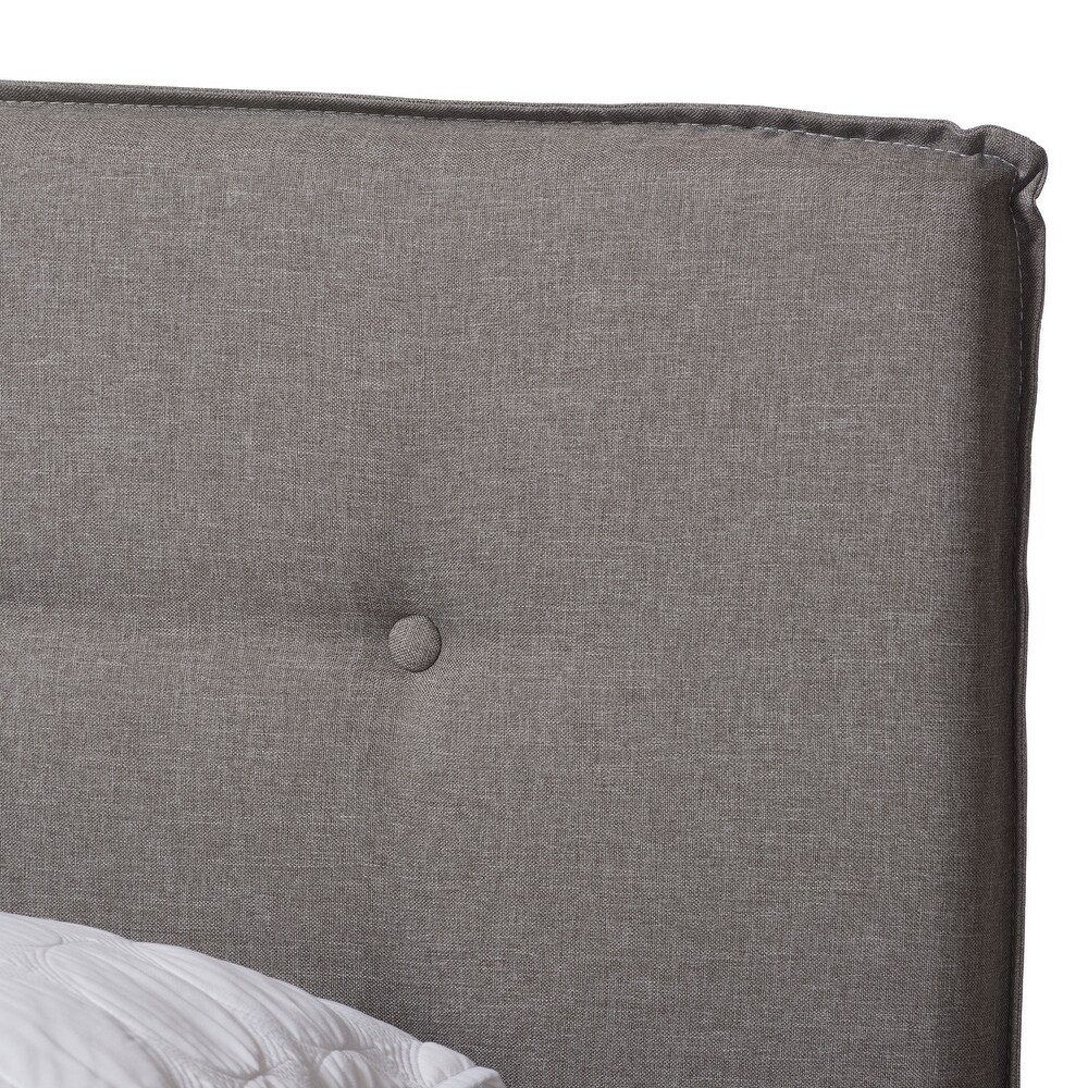 Contemporary Fabric Bed by Baxton Studio