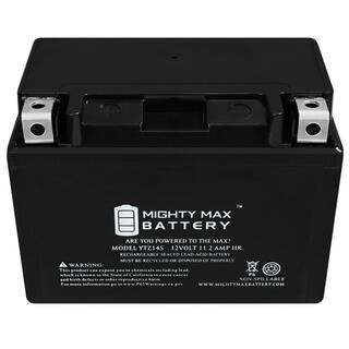 MIGHTY MAX BATTERY 12-Volt 11.2 Ah 230 CCA Rechargeable Sealed Lead Acid (SLA) Power Sport Battery YTZ14S