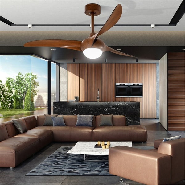 52 Inch LED Ceiling Fan with 6-Level Adjustable Speed Shopping - The Best Deals on Ceiling Fans | 38565973