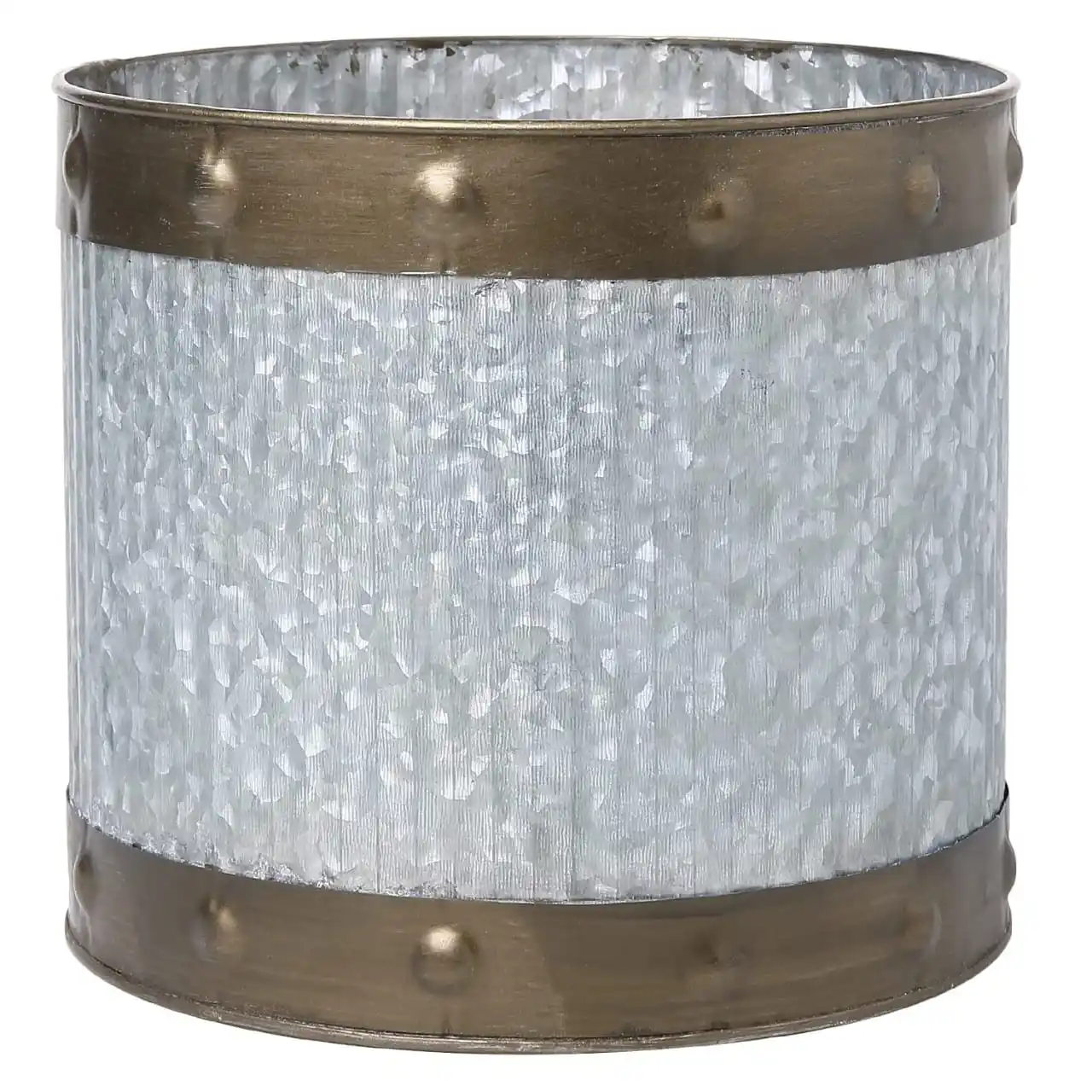 Export Quality Design Metal Galvanized flower pot With customize finished for Garden Decoration at Cheap Price