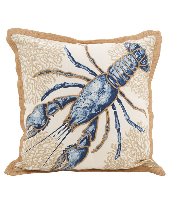 Saro Lifestyle Lobster Decorative Pillow， 20