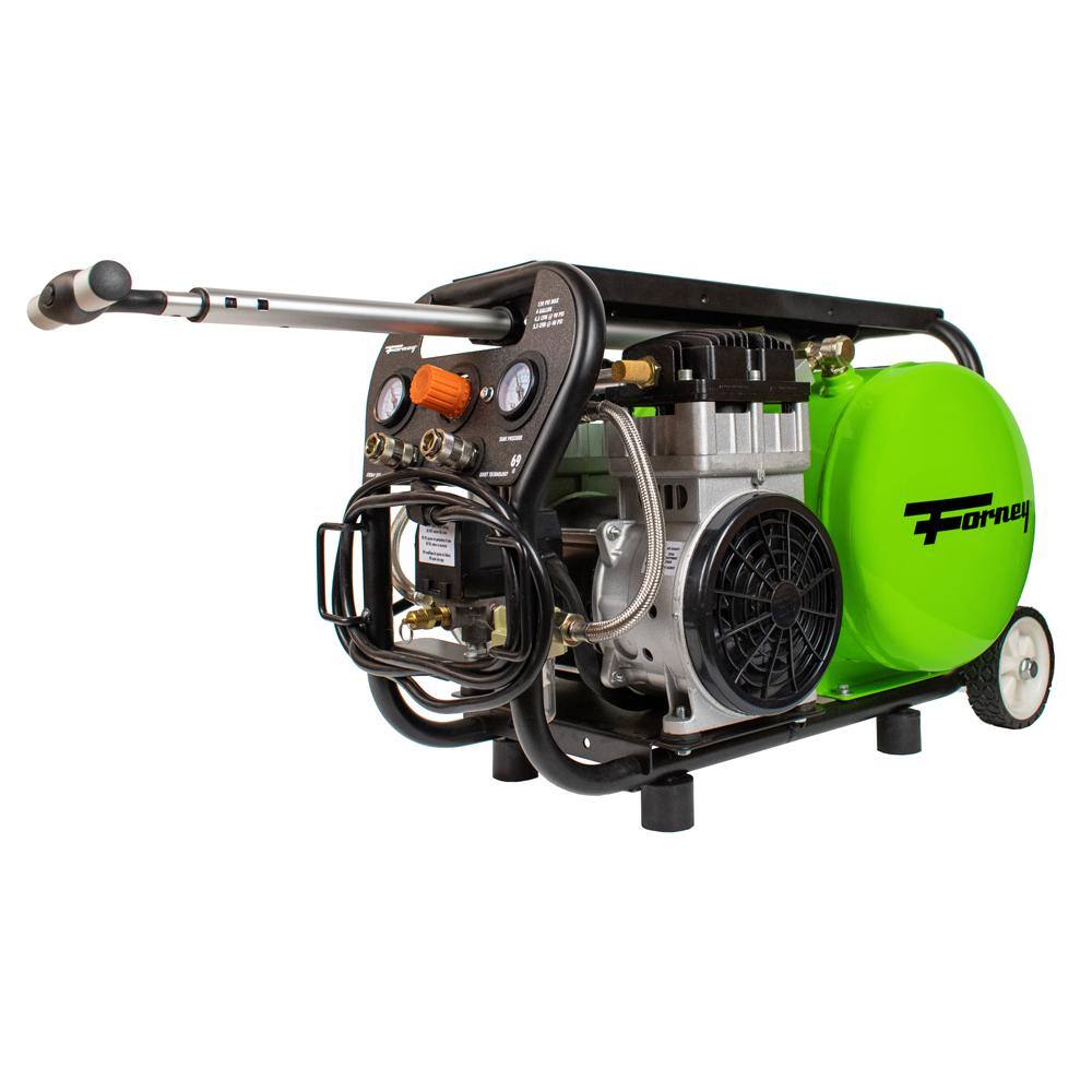 Forney 1.0 Hp Electric 4 Gal Oil-Free Air Compressor 120 PSI 4.5 CFM @ 90 PSI 555