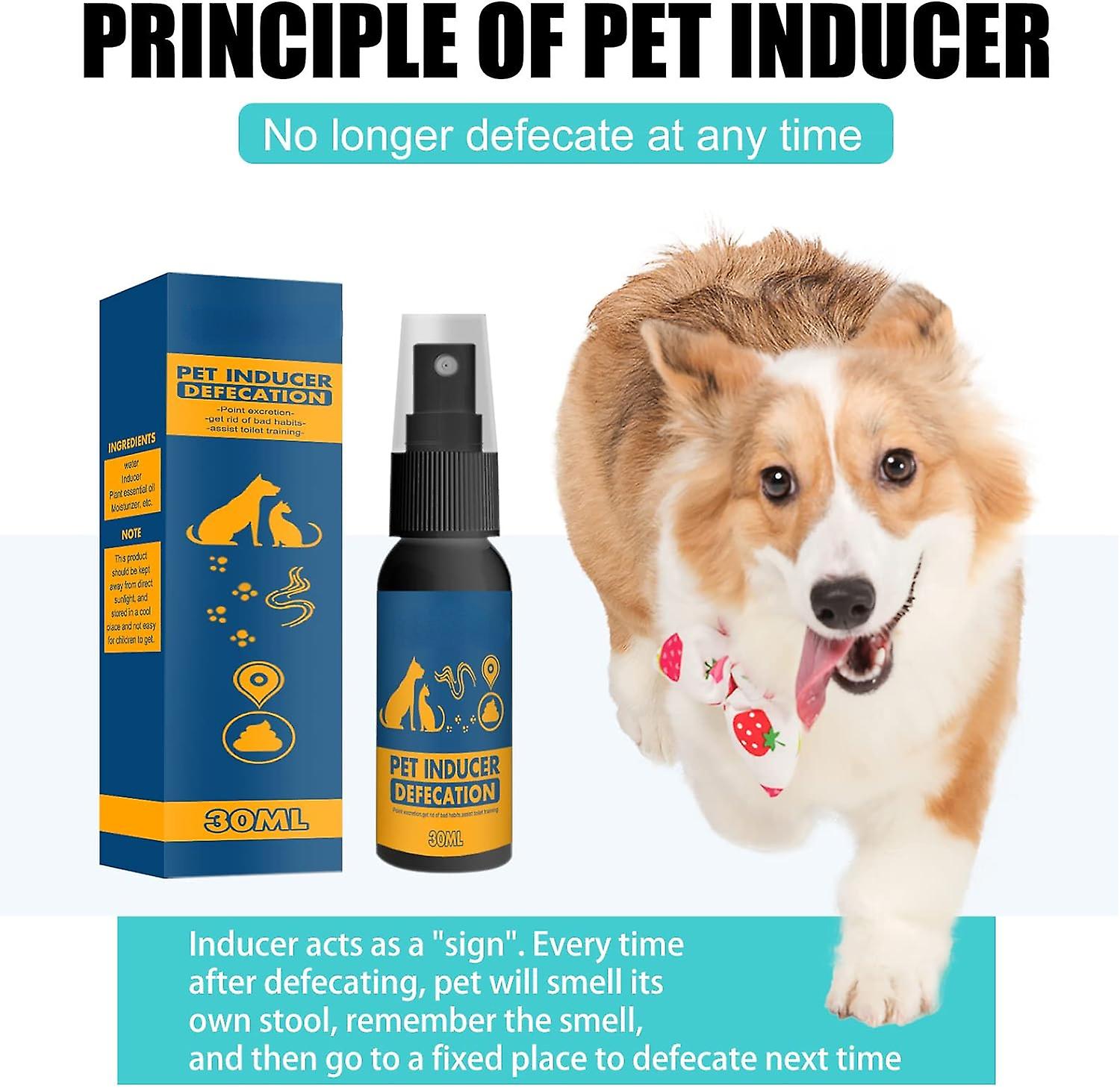 30ml Pet Positioning Defecation Inducer Spray Cat Dogs Toilet Training Potty Training Spray Pet Defecation Inducer