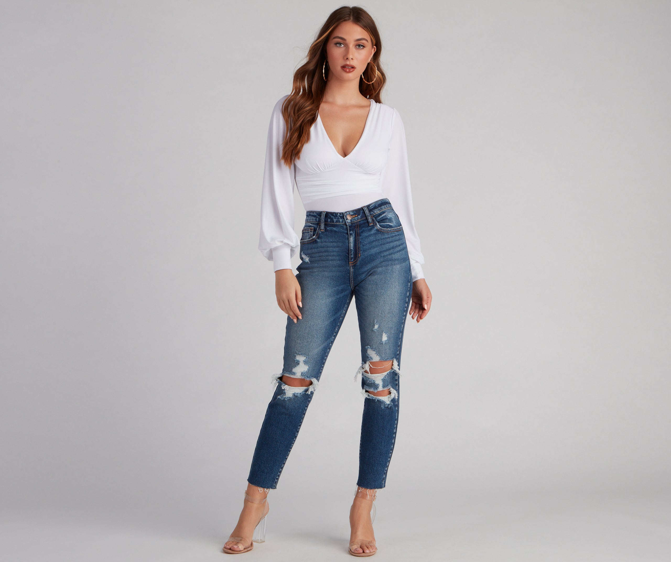 Bring The Drama Puff Sleeve Bodysuit