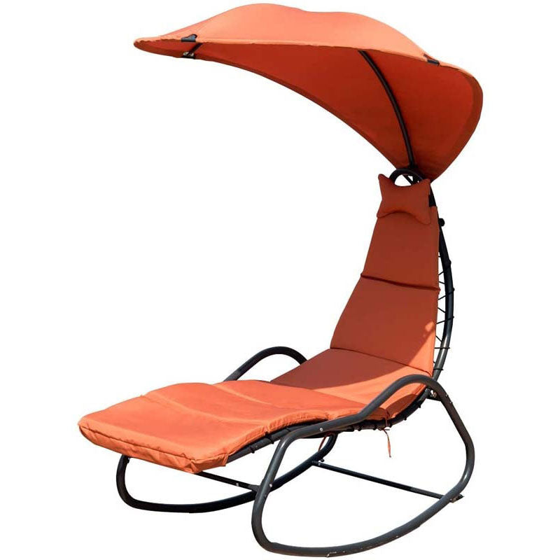 Patio Hanging Swing Chaise Lounge Rocking Chair