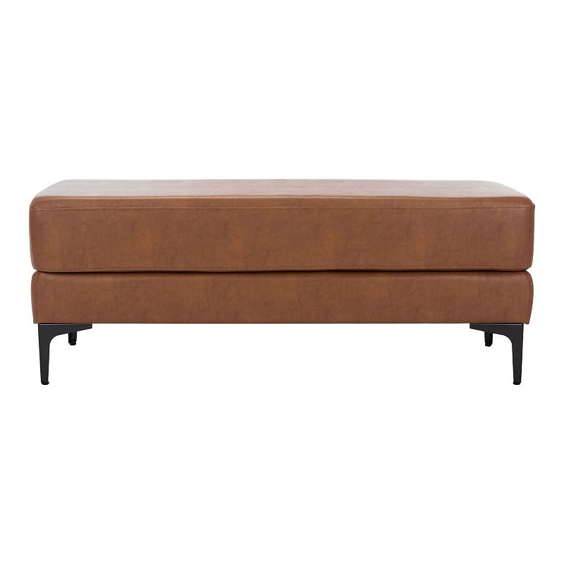 Safavieh Elise Faux Leather Padded Bench