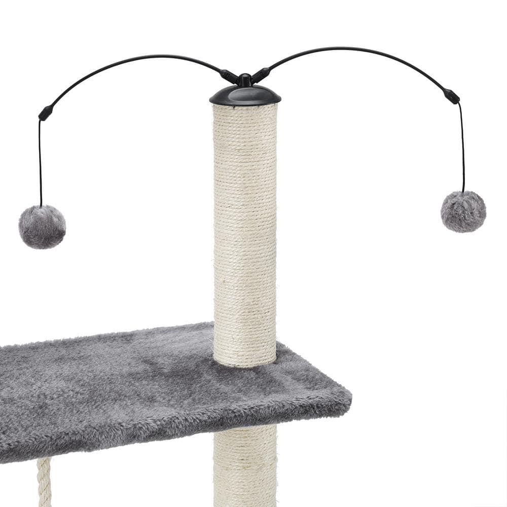 Sam's Pets Longshot 53.5 in. Gray Cat Tree SP-CT1264GY