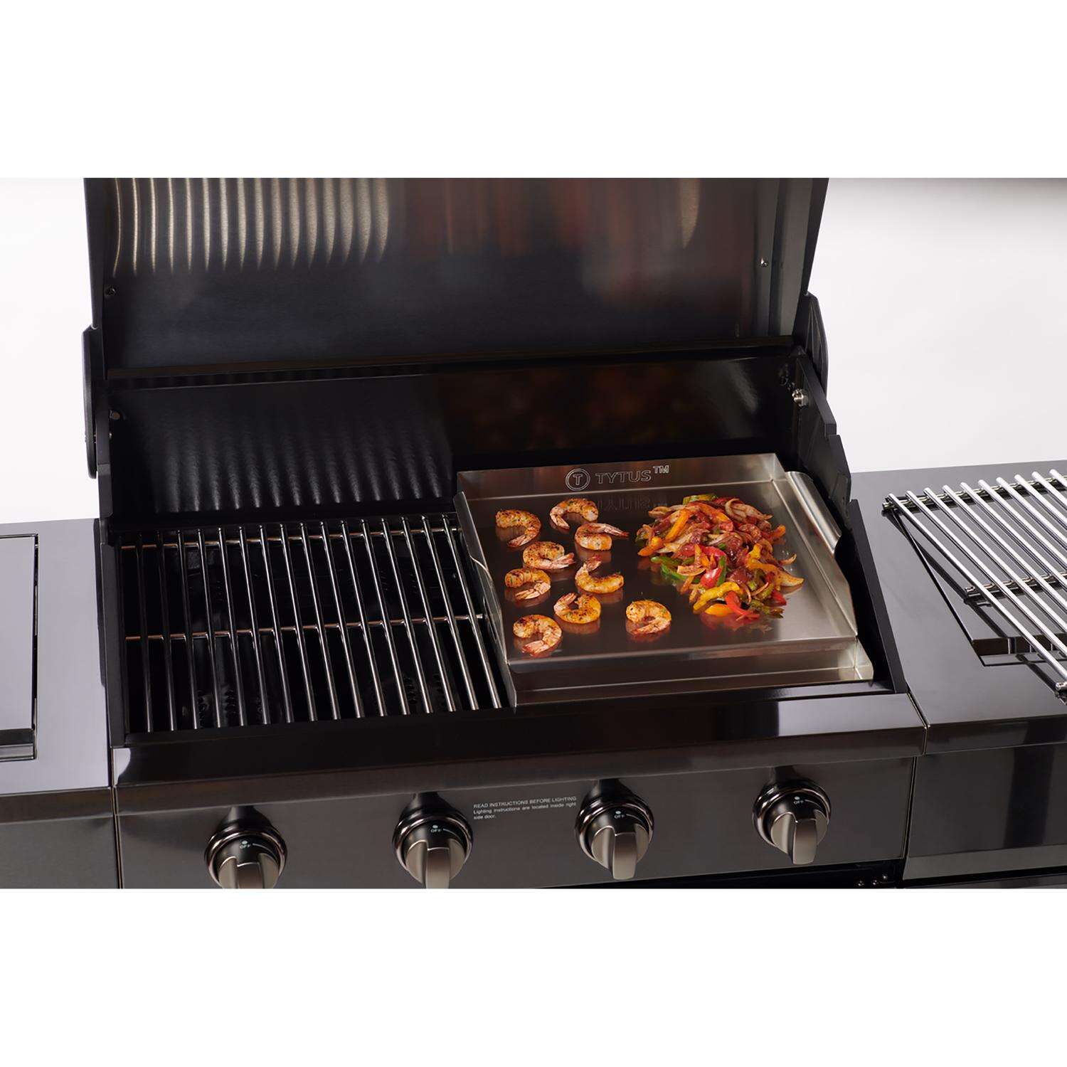 TYTUS Stainless Steel Griddle 16 in. L X 14 in. W 1 pk