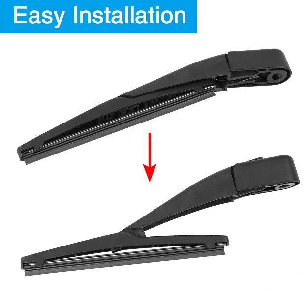 Unique Bargains Rear Windshield Wiper Blade Arm Set 185mm 7 Inch For Mercedes benz Fortwo 2013 2014 2015 2016 2017