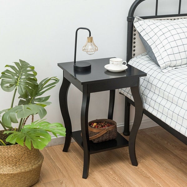 Gymax Accent Side Table Sofa End Table Nightstand Coffee Table w/ - See Details