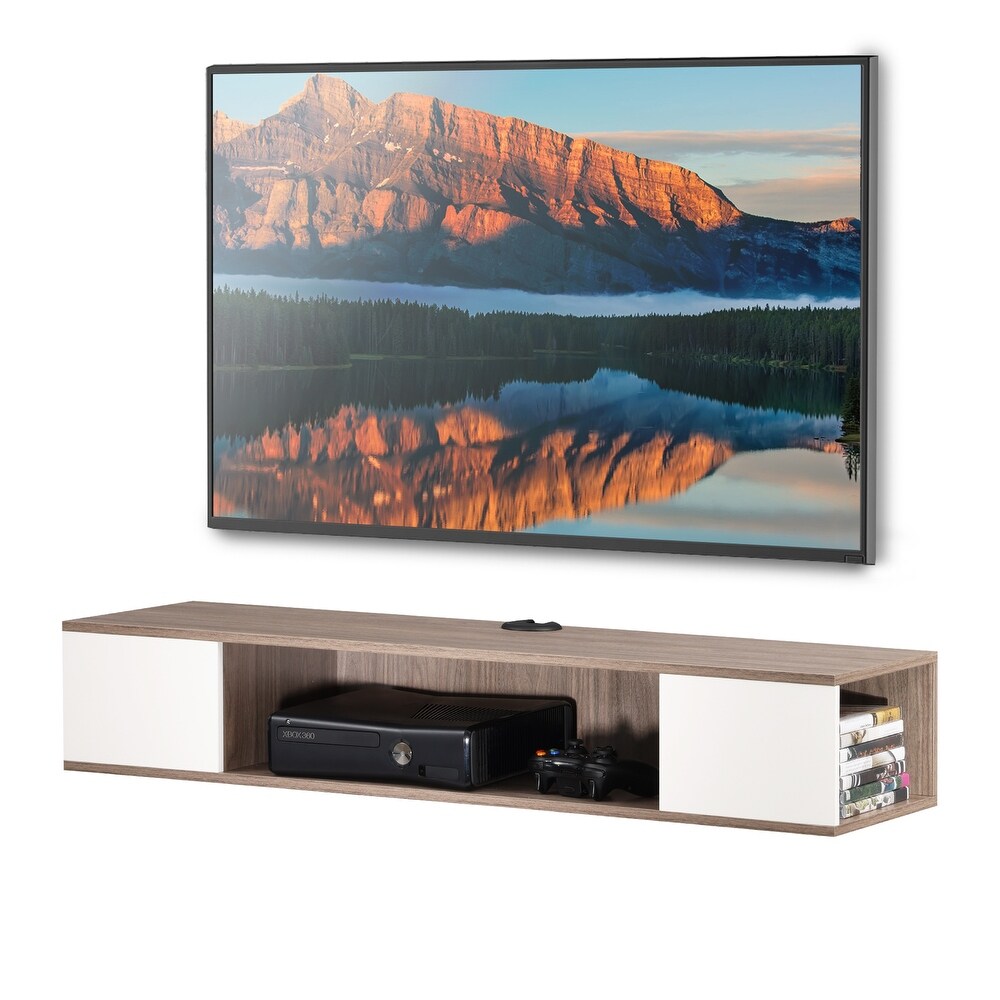 Floating TV Stand Entertainment Center Media Console TV Shelf   39.4