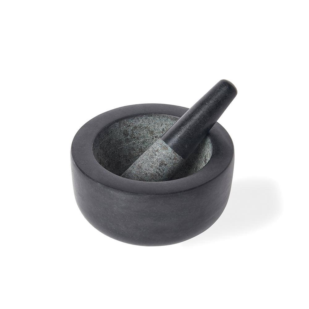 Fox Run 7 in. Dia Black Granite Mortar and Pest 3877