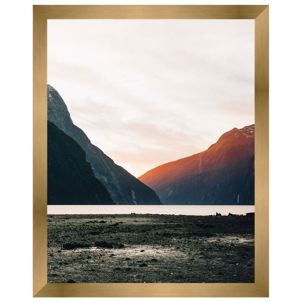 17x20 Frame Gold Bronze Picture Frame   Modern Photo Frame Includes UV