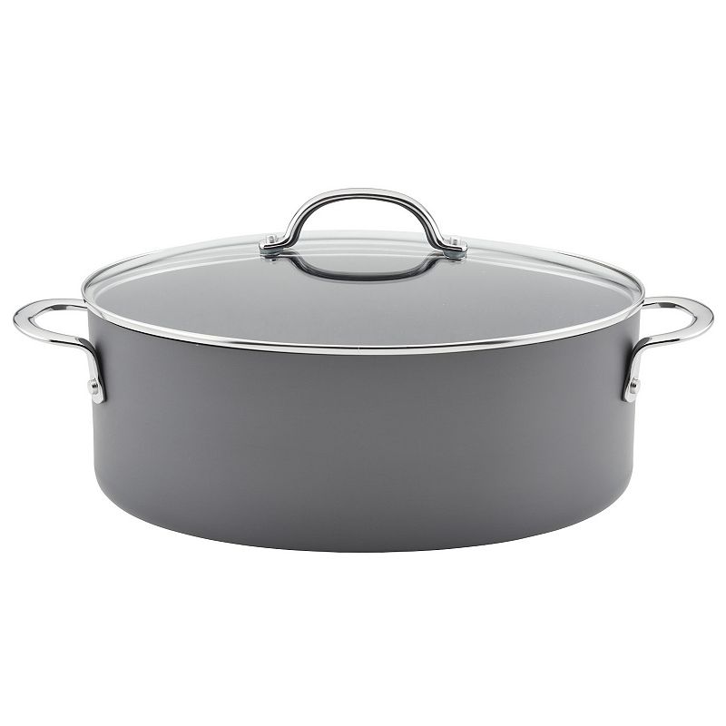 Rachael Ray 8-qt. Hard Anodized Nonstick Cookware Oval Stockpot with Lid