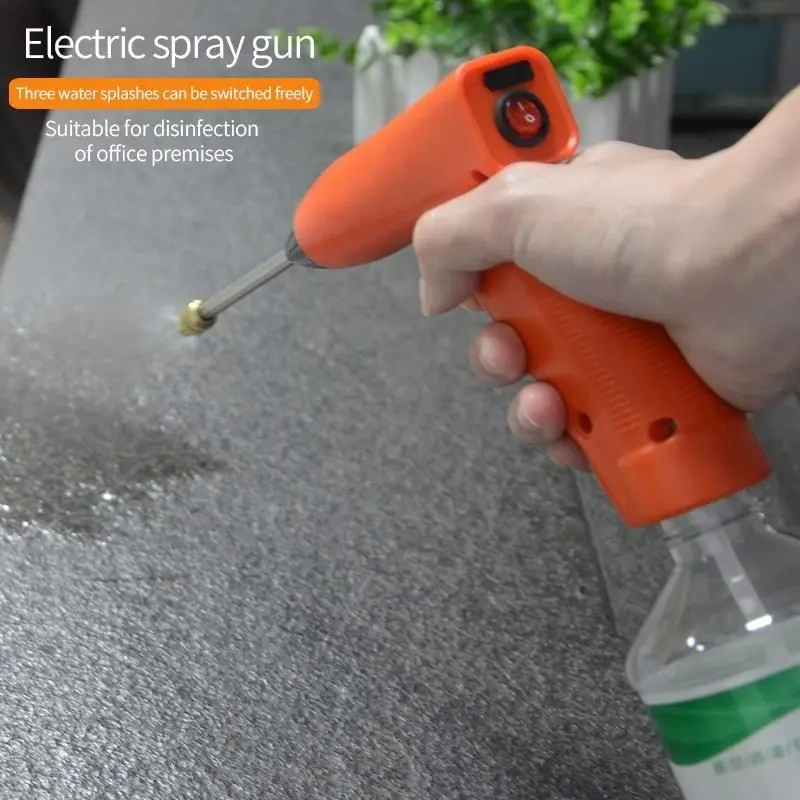 Hand hold Portable Garden Plant Watering Battery Backup Power Mist Pump USB Rechargeable Electric Sprayer