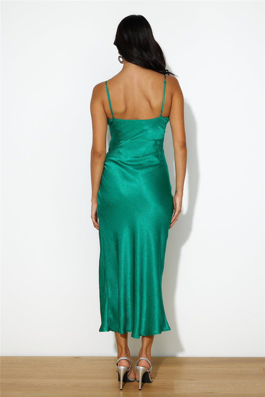 Luxe Girl Only Maxi Dress Forest Green