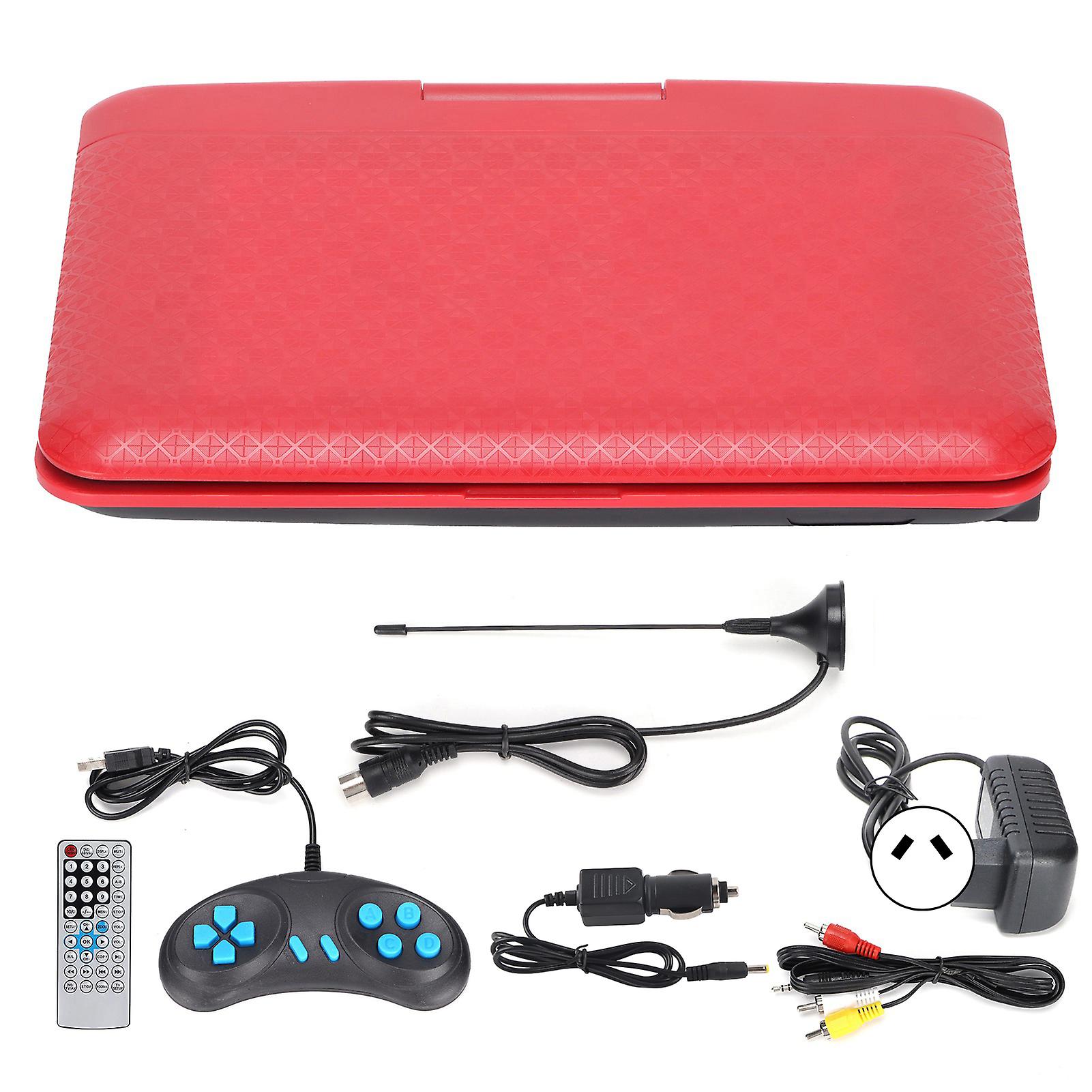 6.8 Inch Portable Hd Children's Dvd Player Multifunctional Convenient Car Tv Player For Car And Outdoor 110240v(red Au Plug)