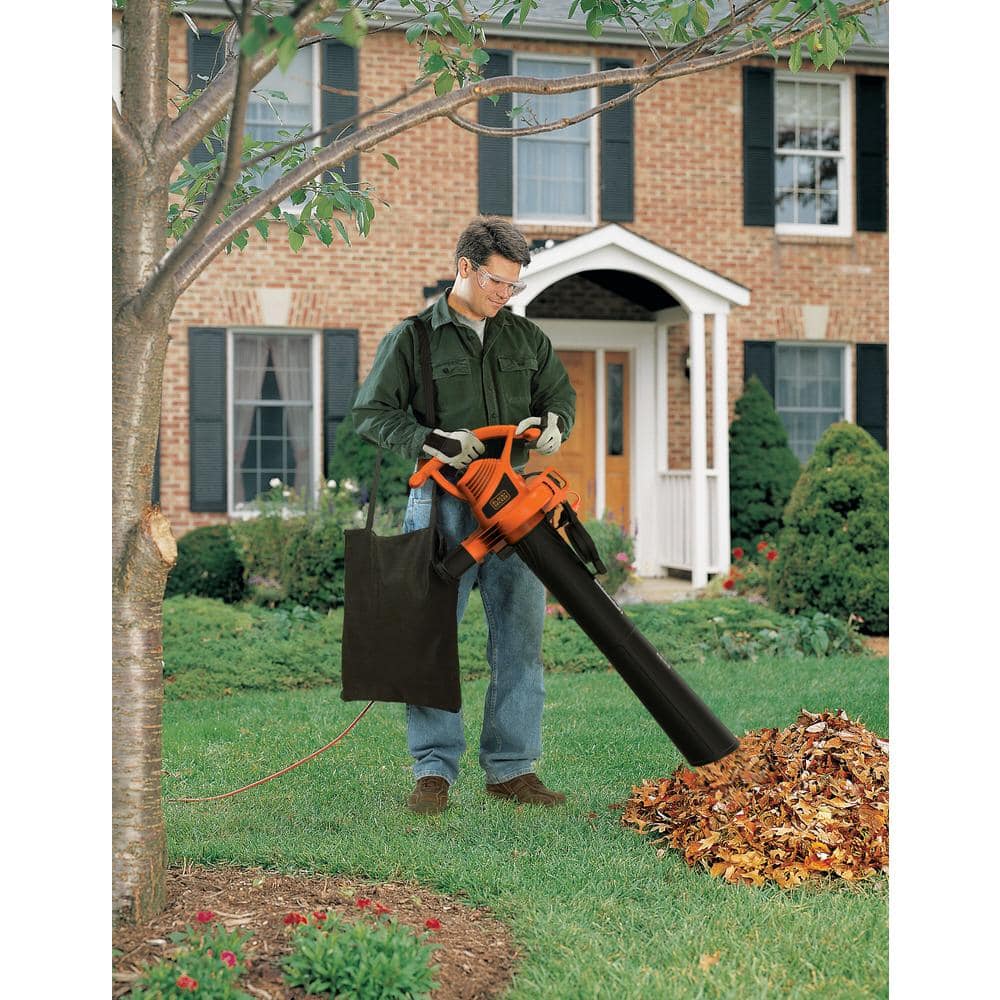 BLACK+DECKER 12 AMP 210 MPH 300 CFM Corded Electric 3-in-1 Handheld Leaf Blower, Vacuum & Mulcher BV3100