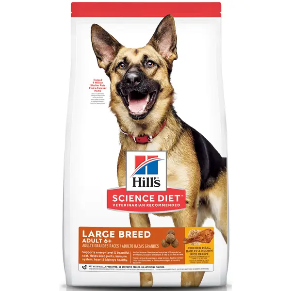 Hill's Science Diet Adult 6+ Large Breed Chicken Meal， Barley and Brown Rice Recipe Dry Dog Food