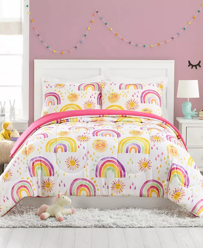 Urban Playground Rainbows and Suns 2 Piece Comforter Set  Twin  Twin XL