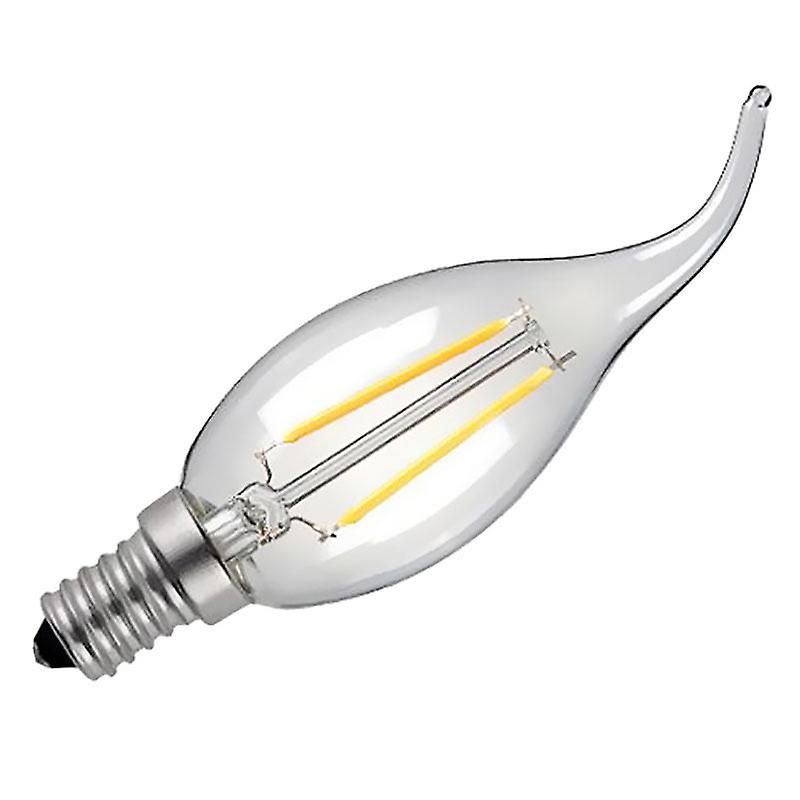 E14 2w Edison Cob ment Retro Led Light Candle/flame Bulb Lamp Chandelier