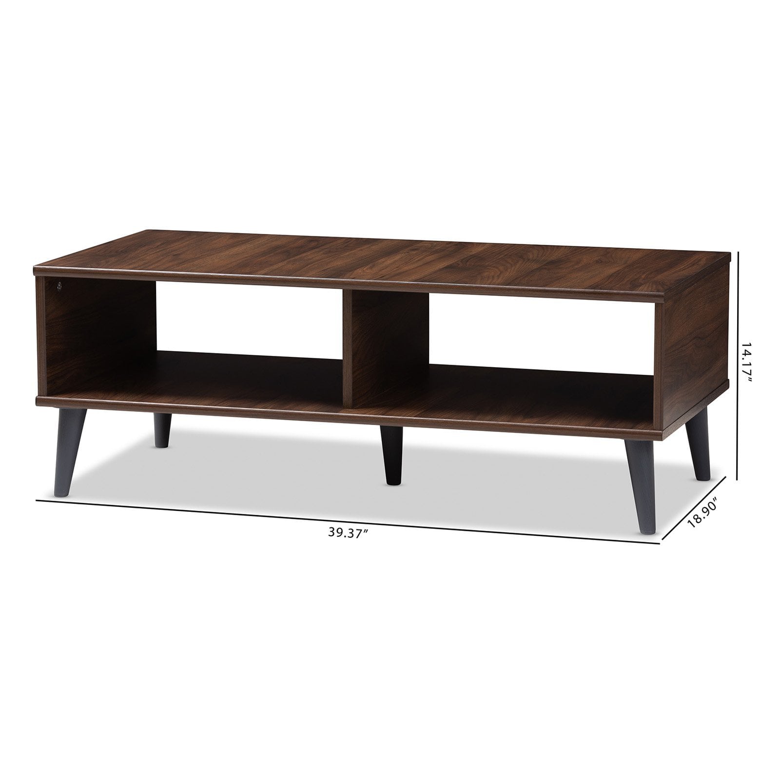 Baxton Studio Pierre Mid-Century Modern Wood Coffee Table