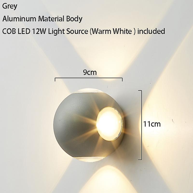 Phube Modern Led Aluminum Wall Lamp Ip65 Garden Wall Lights Outdoor Lighting Balcony Hallway Front Door Decoration Lamp