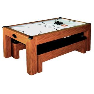 Hathaway Sherwood 7 ft. Air Hockey Table with Benches BG2422H