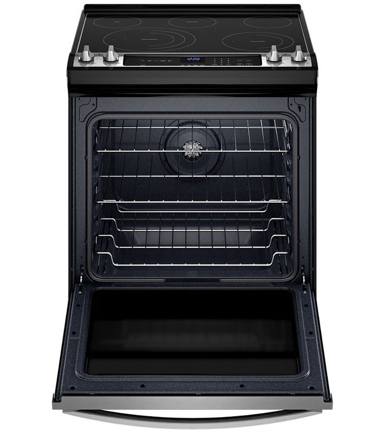 Whirlpool 6.4 Cu. Ft. Fingerprint Resistant Stainless Steel 7-In-1 Air Fry Slide-In Electric Oven