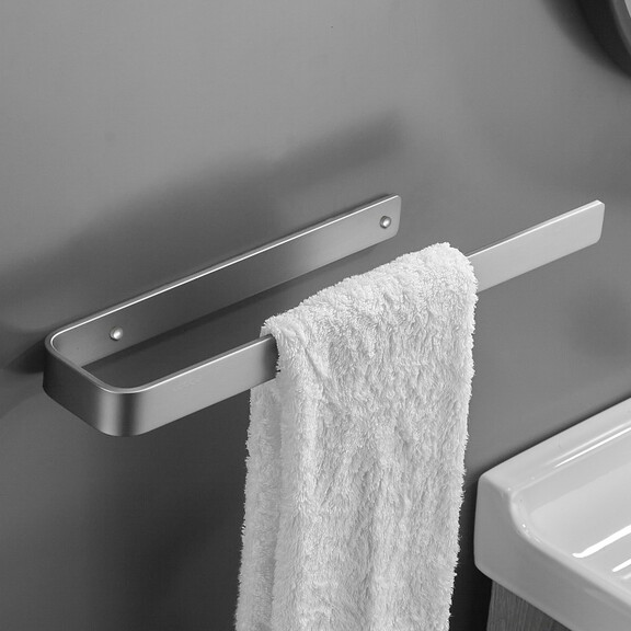 Towel Ring Gun Grey  Bath Hand Towel Square Thicke...