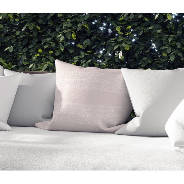 XO STRIPE PINK Indoor|Outdoor Pillow By Kavka Designs