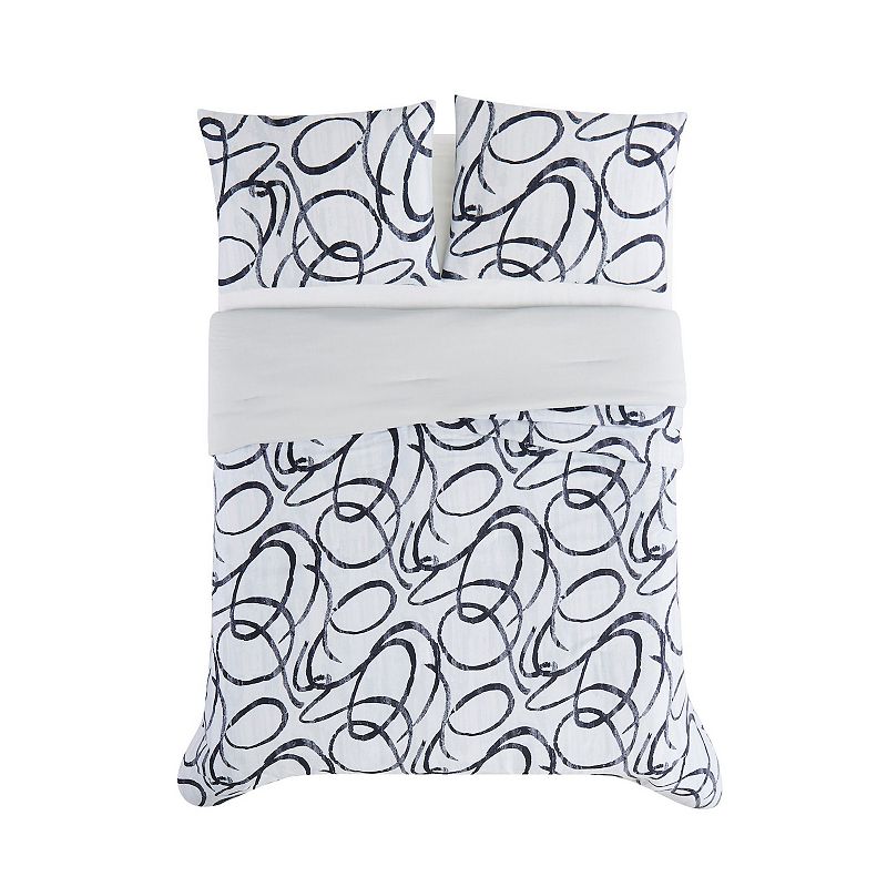 Christian Siriano New York? Mimic 3-Piece Duvet Cover Set