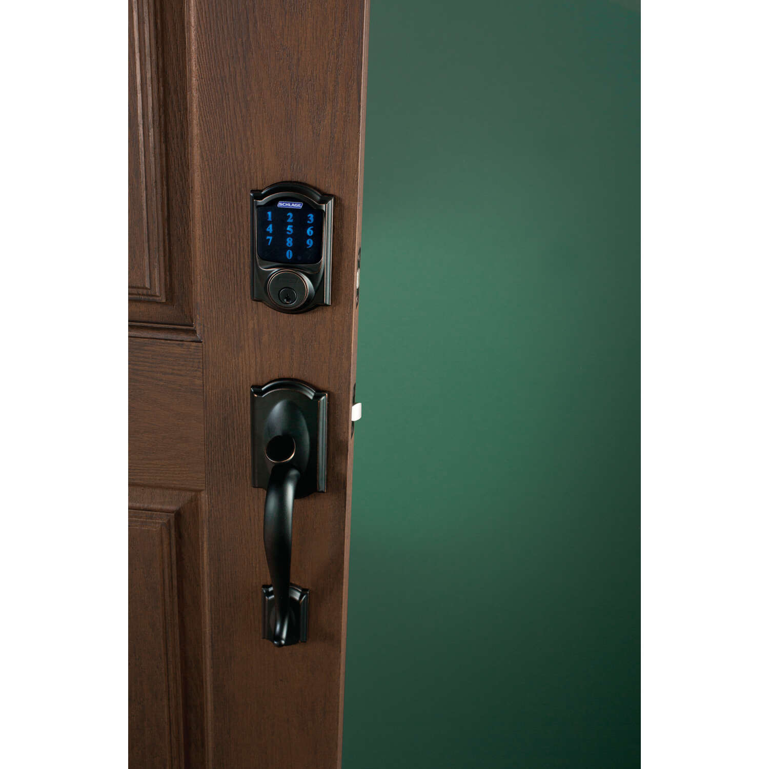 Schlage Aged Bronze Zinc Deadbolt w/Alarm