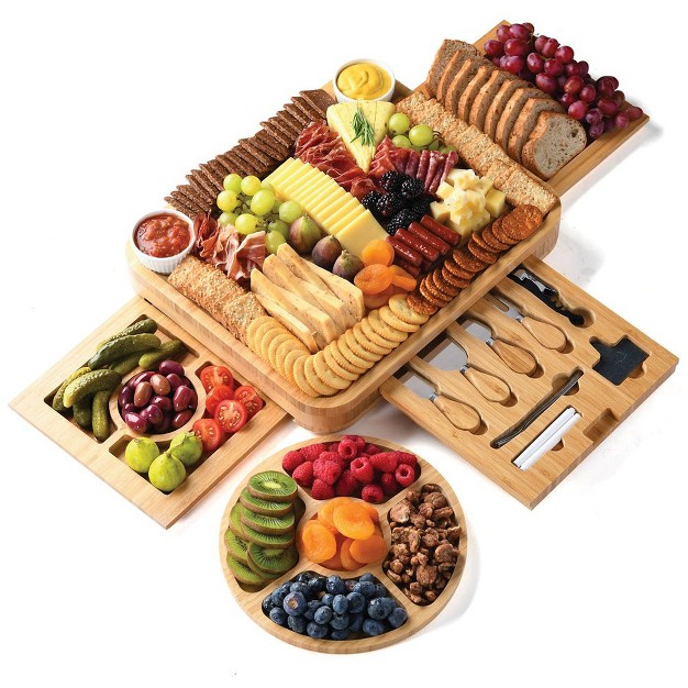 Wooden Charcuterie Board Set With Serving Utensils And Charcuterie Tray Cutting Board And Cheese Board For Wine Night Parties Homeitusa