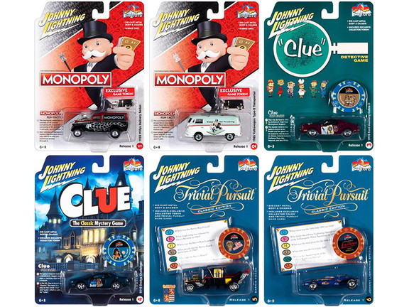 Johnny Lightning Pop Culture 2020 Set of 6 Cars Re...