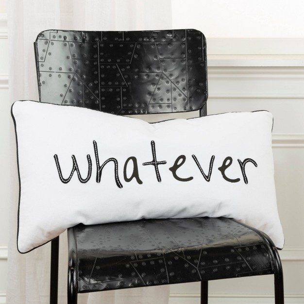 Oversize Whatever Lumbar Throw Pillow Rizzy Home Cover