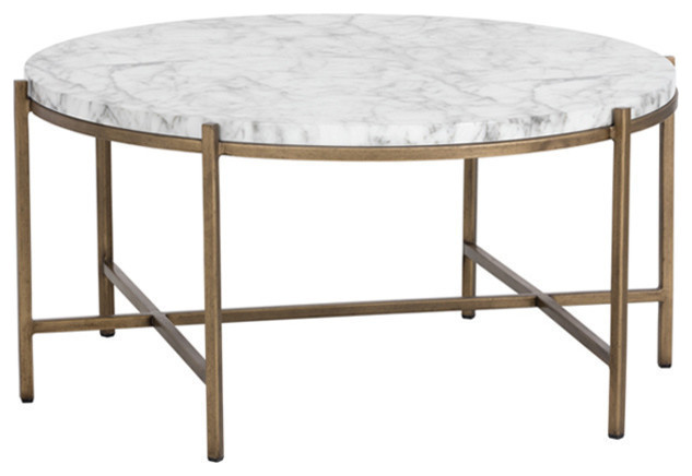 Laveda Coffee Table  Round   Modern   Coffee And Accent Tables   by Virgil Stanis Design  Houzz