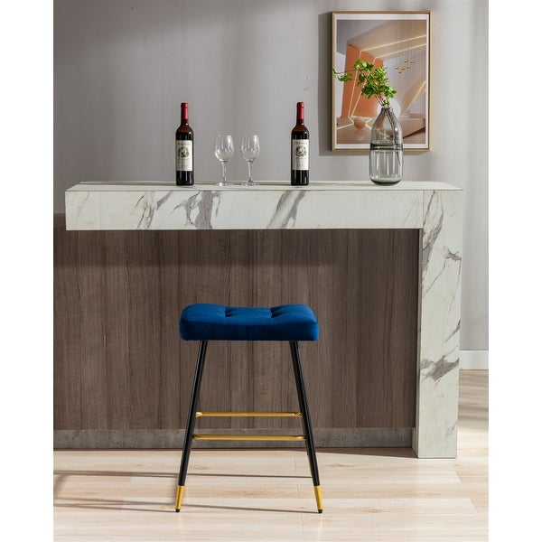 Global Pronex Vintage Backless Bar Stools Footrest Counter Height Dining Chairs