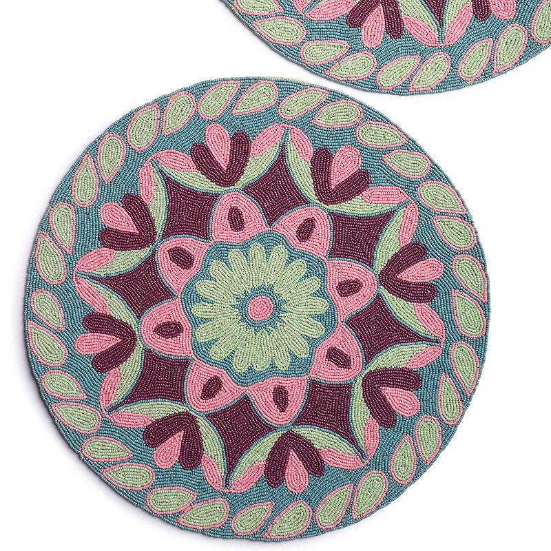 Tangier Beaded Placemats， Set of 2