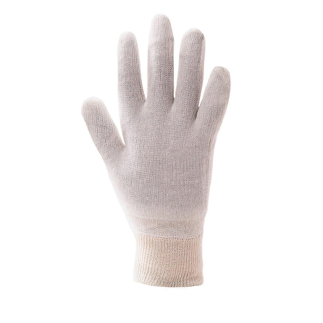 Portwest a050 stockinette knitwrist gloves (600 pairs)， pack of 600