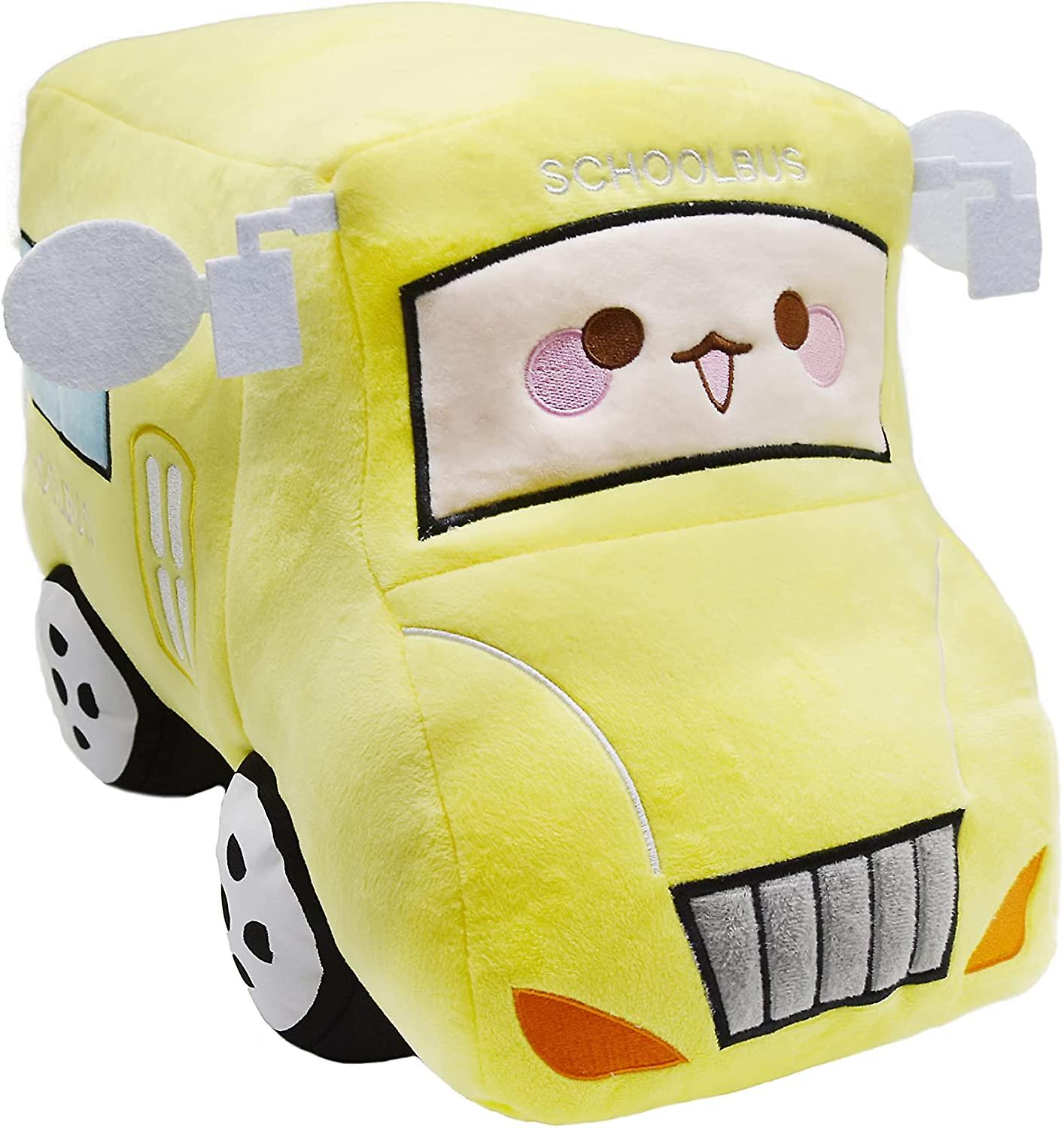 Soft Plush School Bus Stuffed Car Toy Super Cute Yellow Truck Plushie Excellent Gifts For Kids Or Birthday Party 11 Inches