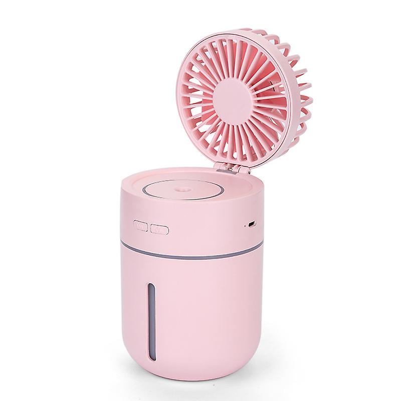 T9 Fan Humidifier Mini Air Purification Usb Charging Humidifying Fan Pink