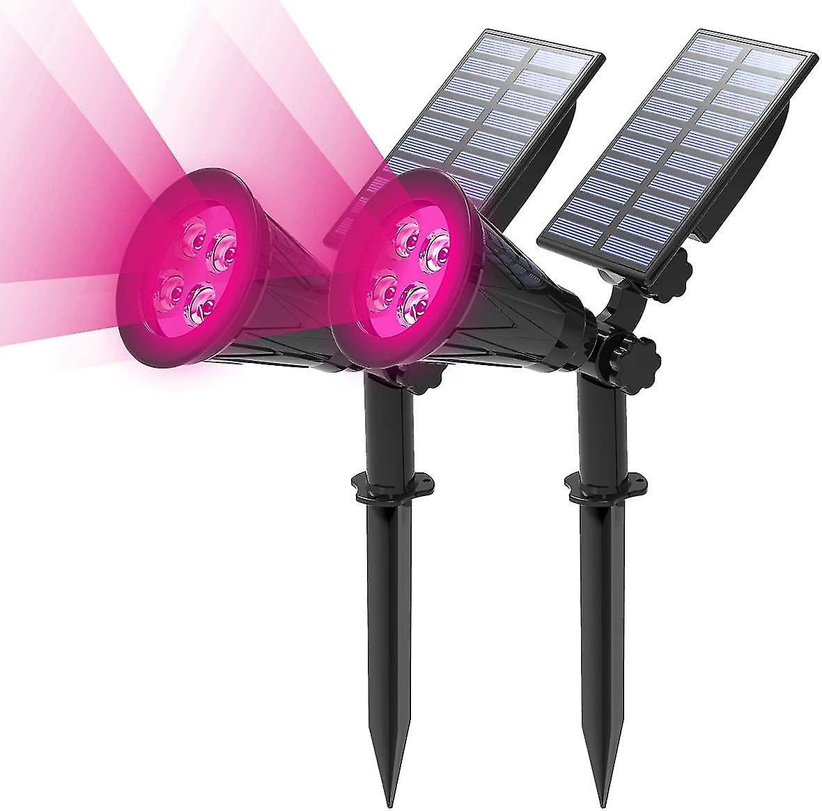 2 Pieces Garden Solar Lights， Outdoor Wall Light， Bright Garden Solar Light， 2 Lighting Modes， Water