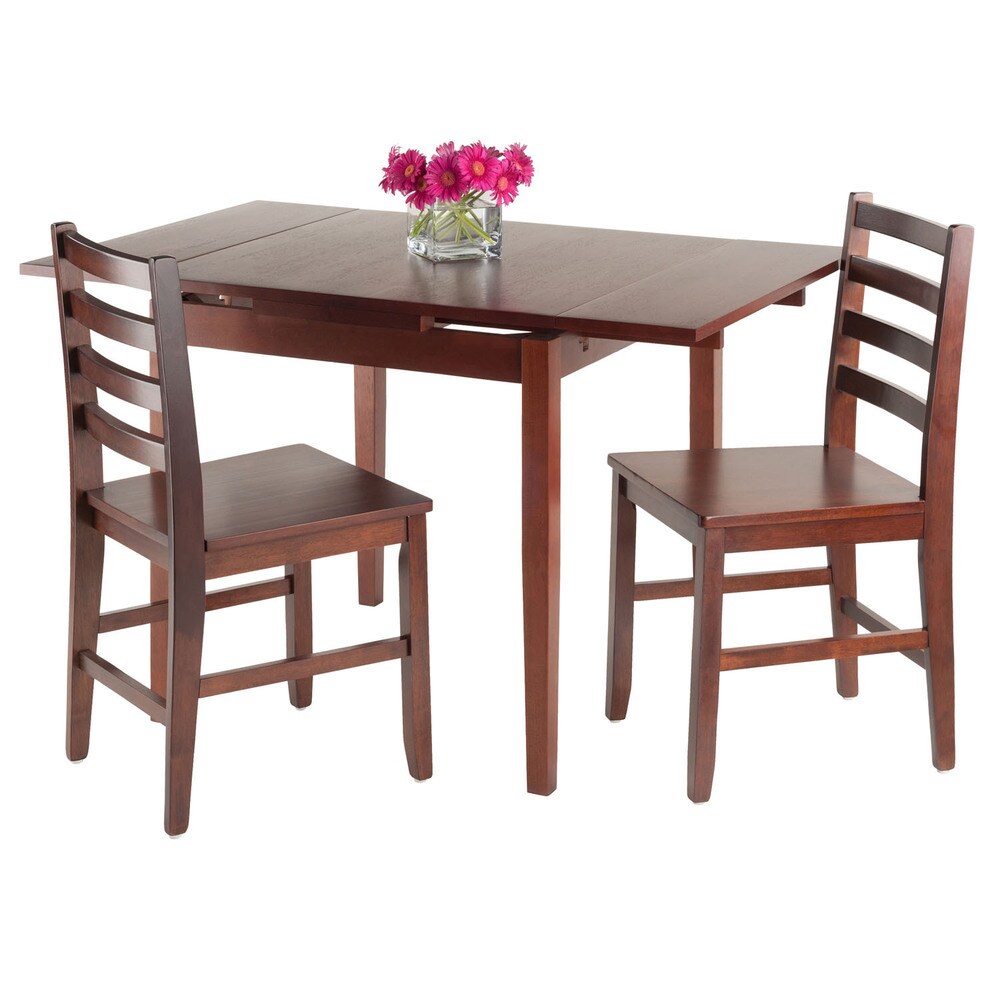 Pulman 3 Pc Set Extension Table w/ 2 Ladder Back Chairs